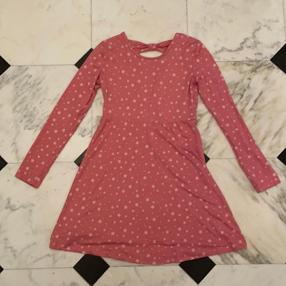 Sweet Butterfly Pink and White Star Dress